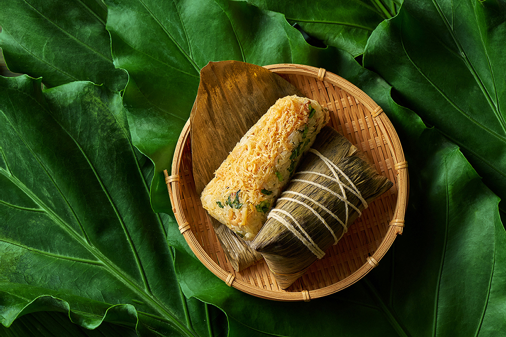 【台北美福大飯店】沿用上海菜飯做法，推出「干貝滬杭菜飯粽」
