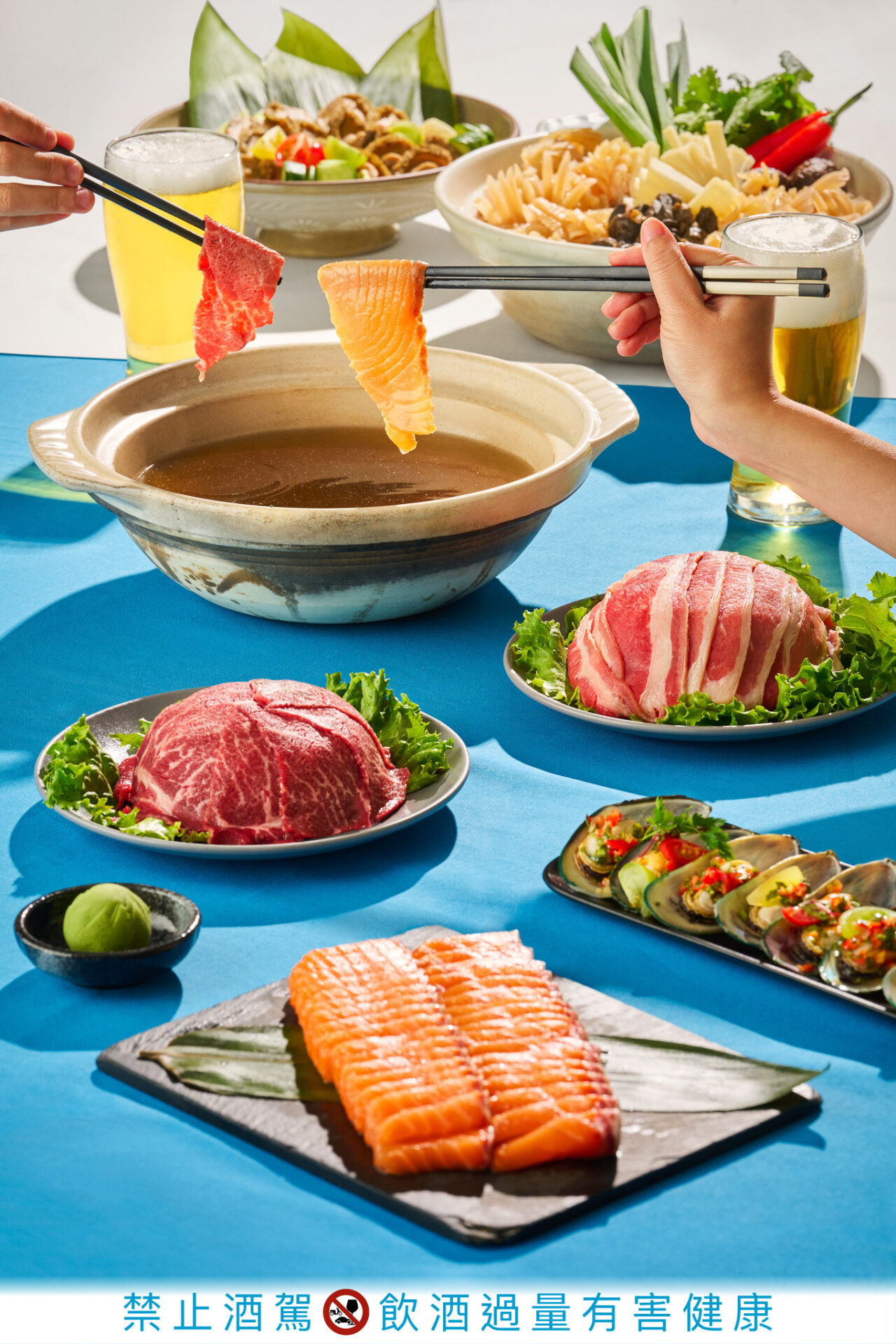 圖四 台北國泰萬怡酒店mj Kitchen 春浪海味 昆布湯底手沖新鮮鮭魚片 打造美食新體驗
