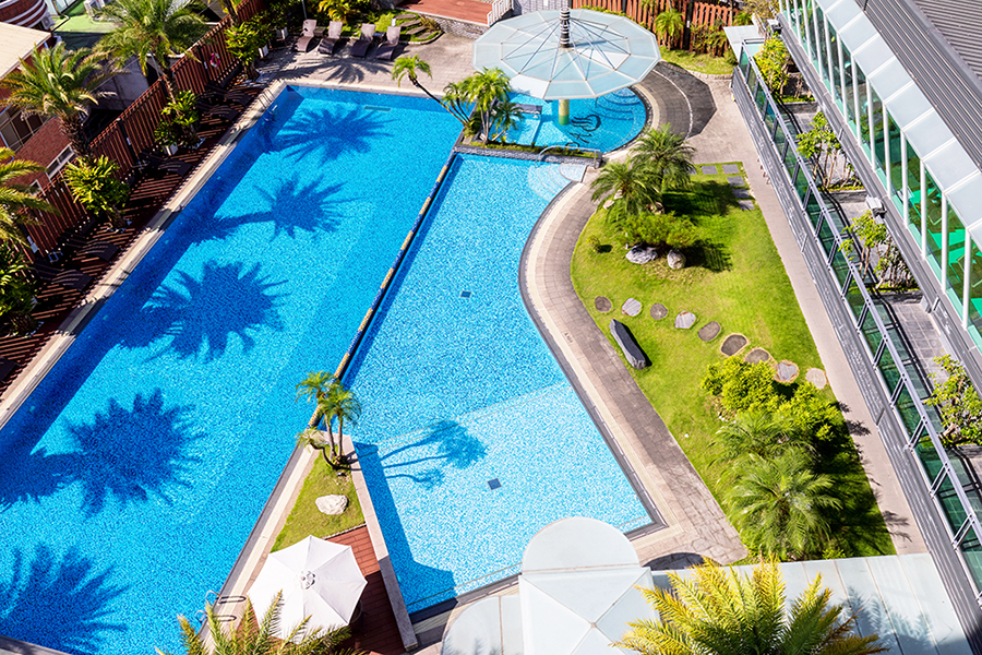 峇里島風星光泳池 承萬酒店提供