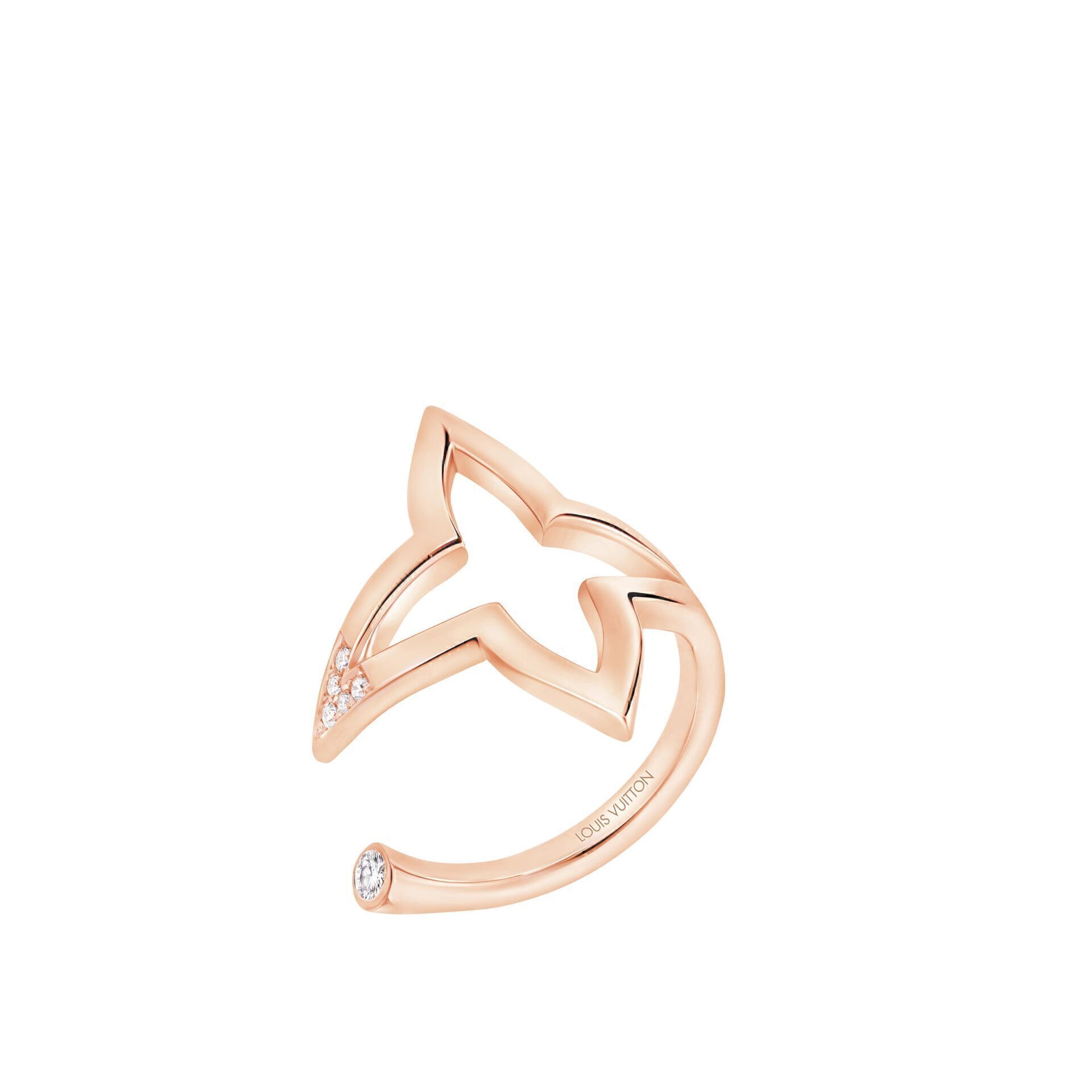 Blossom Open Ring In Pink Gold And Diamonds 2 Nt$94,500