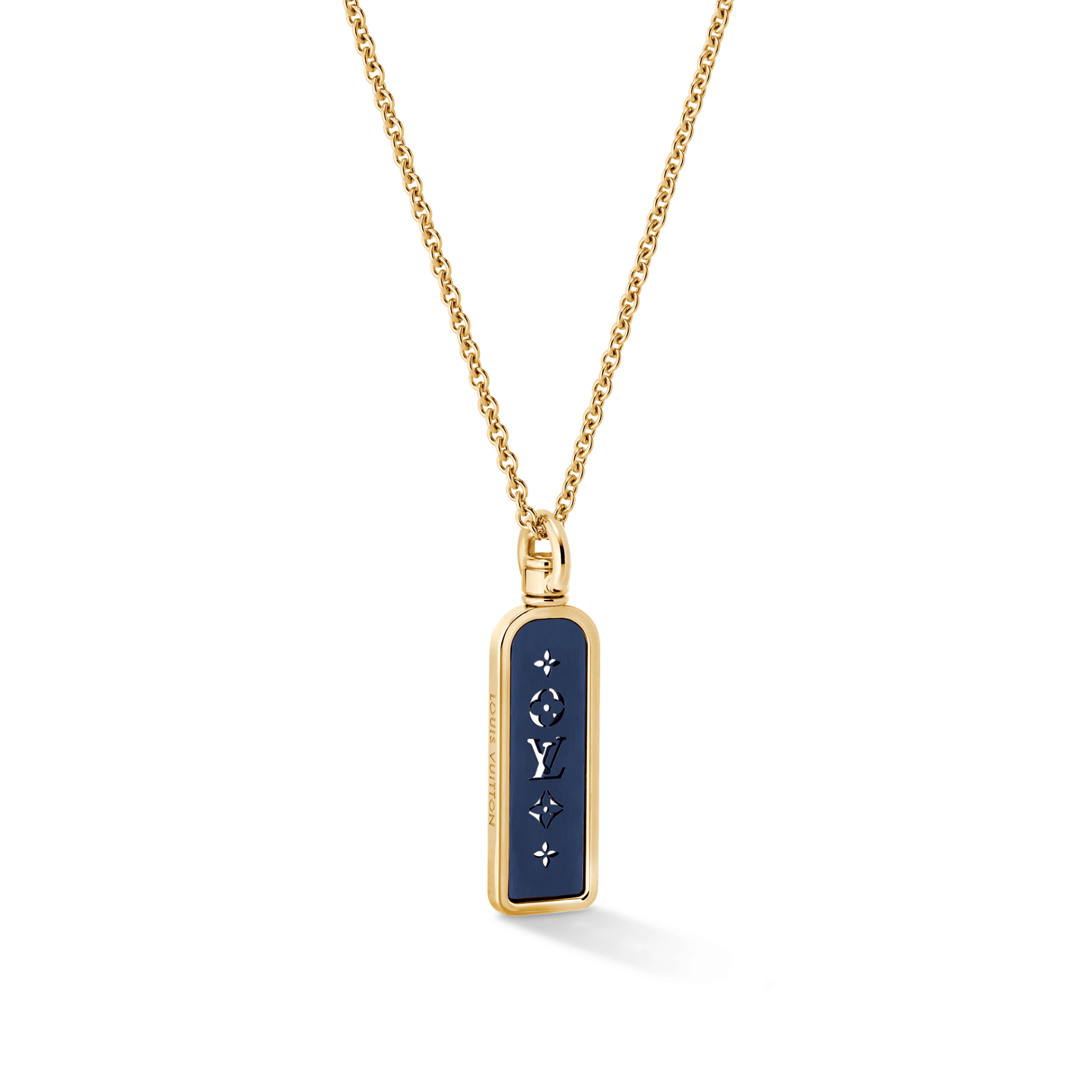 Les Gastons Tag Pendant In Titanium And 18 Carats Yellow Gold Nt$115,000