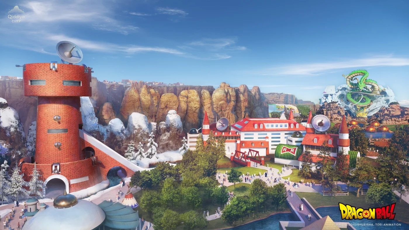 【翻攝吉迪亞公司官網】全球首座《七龍珠》主題樂園佔地遼闊，有望成為世上最大的主題樂園之一。
